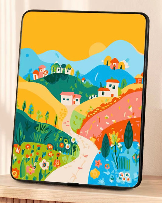 Childhood Dreams Textured Paint by Numbers Kit – DIY 3D Tabletop Canvas Art for Home Decor